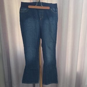 Stylish Maternity Dark Blue Flare Jeans